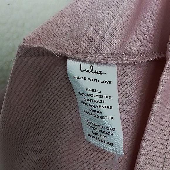 Lulus Mini Dress Pink Sz M Lace Sleeveless Straps Chiffon‎ Prom Special Occasion - Picture 16 of 16